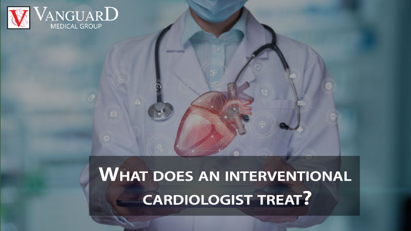 <strong>What does an interventional cardiologist treat?</strong>